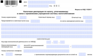 Декларация по упрощенному налогу днр 2016 образец заполнения