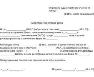 Забрать исковое заявление при назначенном слушании