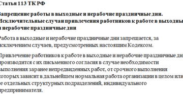 Ст 113 и комментарии тк рф