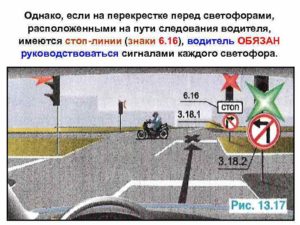 На каком расстоянии можно савить машину от светофора