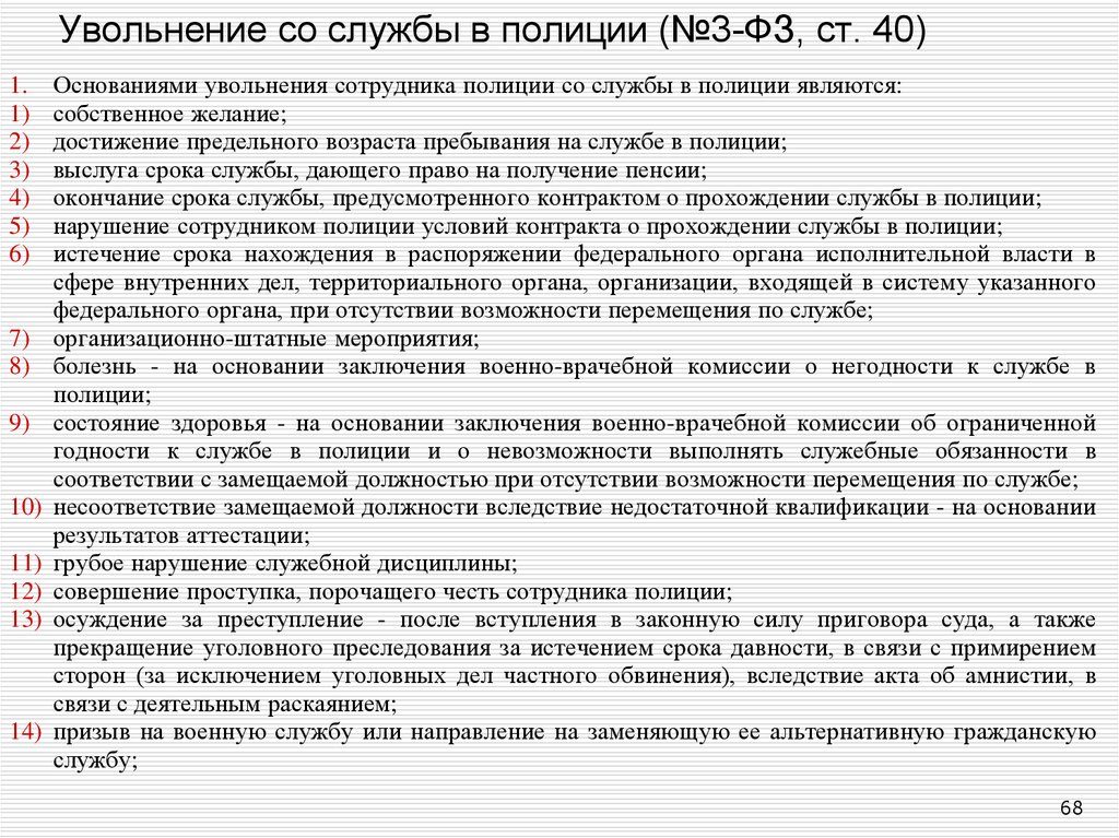 Увольнение по выслуге лет в полиции процедура Увольнение по выслуге лет в полиции процедура